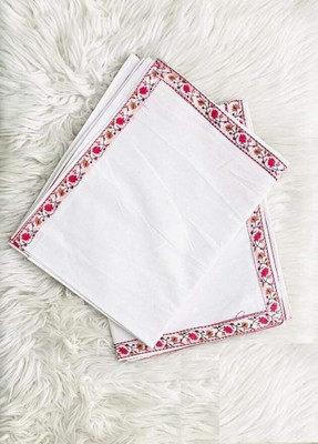 CHANDRAVATI Solid Single Top Sheet for  AC Room(Cotton, White)