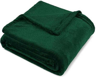 CHANDRAVATI Solid Single AC Blanket for  Heavy Winter(Polyester, Green)