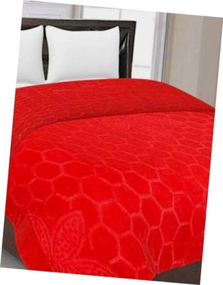 Convalexa Floral Single Comforter for  Heavy Winter(Microfiber, Red)