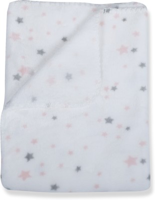 Baby Moo Printed Single Crib Baby Blanket for  AC Room(Polyester, Pink)