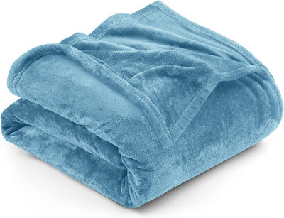 BSB HOME Solid Double AC Blanket for  Heavy Winter(Polyester, Aqua)
