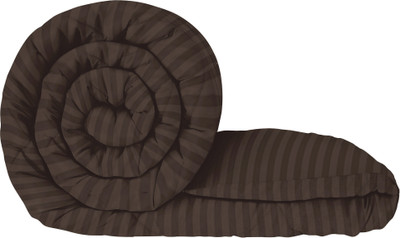 Story@home Solid Double Comforter for  AC Room(Microfiber, Brown)