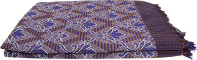 Saagar Tex Checkered Single AC Blanket for  AC Room(Poly Cotton, Purple)
