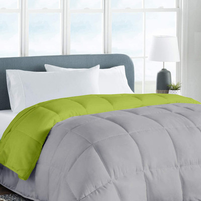 Bhumi Impex Solid Single AC Blanket for  Heavy Winter(Microfiber, sage and Light Grey)