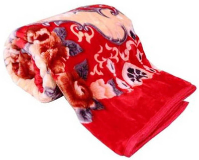 SIMAM Printed Double Mink Blanket for  Mild Winter(Microfiber, Multicolor)