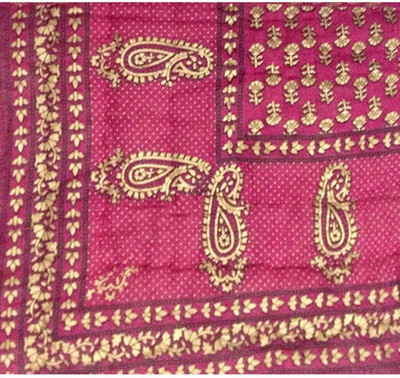 Shyam Creation Abstract Double AC Blanket for  AC Room(Microfiber, Pink)