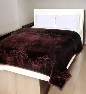 shree karni export Floral Single Mink Blanket for  AC Room(Microfiber, Multicolor)