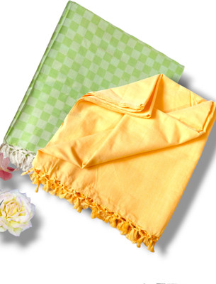 DRISHTI 3D Printed, Solid Queen Comforter for  AC Room(Silk, Yellow, Green)