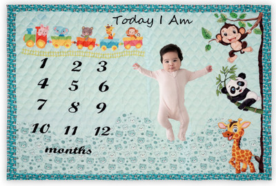 SHRITIKA Printed Single Baby Sleep Sack for  Heavy Winter(Polyester, Blue)