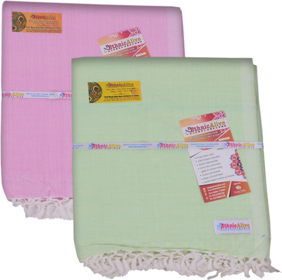EthnicAlive Solid Single Top Sheet for  AC Room(Cotton, White)