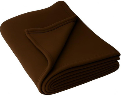 LIFECRAFT HOME FURNISHINGS Floral Single Fleece Blanket for  Mild Winter(Polyester, Brown)