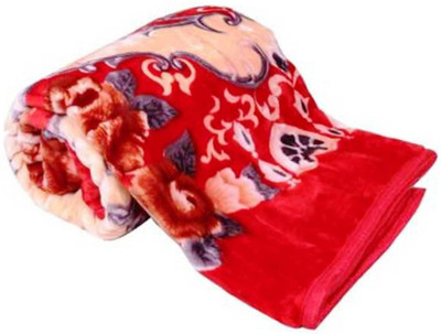 SIMAM Printed Double Mink Blanket for  Mild Winter(Microfiber, Multicolor)