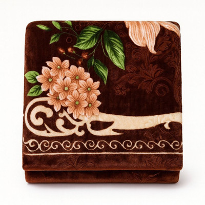 blankito Printed Double Weighted Blanket for  Heavy Winter(Microfiber, Multicolor 122)