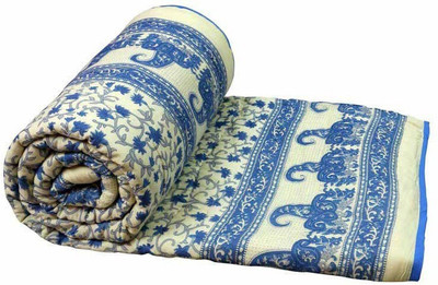 shree karni export Floral Double Comforter for  Mild Winter(Microfiber, Multicolor)