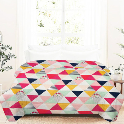 ivaza 3D Printed Double Comforter for  AC Room(Microfiber, Multicolor)