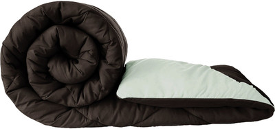 Floating Dreams Solid Single Comforter for  Mild Winter(Microfiber, Brown)