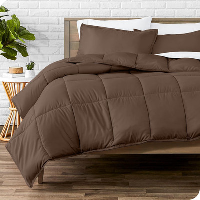 Blue Home Solid Double Comforter for  AC Room(Poly Cotton, Brown)