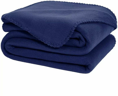 Supreme Home Collective Solid Single AC Blanket for  Mild Winter(Polyester, Blue)