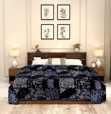KIXTA Printed Double Mink Blanket for  Heavy Winter(Microfiber, self disigen)