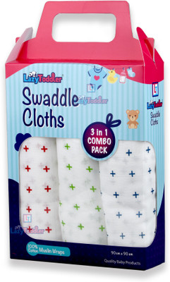 LazyToddler Geometric Single Swaddling Baby Blanket for  Mild Winter(Muslin, Multiplus)