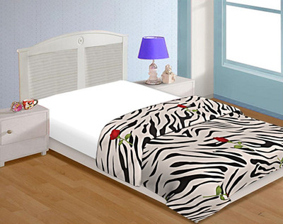 RCGCRAFT Floral Single Dohar for  AC Room(Microfiber, Zebra)