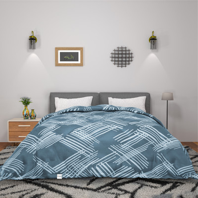 HOMESTIC by Kuber Industries Self Design Double Comforter for  AC Room(Polyester, Grey)