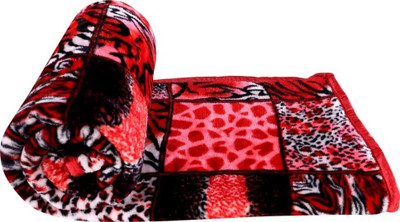 Mayk Printed Double Mink Blanket for  Mild Winter(Woollen Blend, Multicolor)