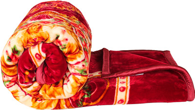 VAS COLLECTIONS Printed Double Mink Blanket for  Heavy Winter(Polyester, Multicolor)