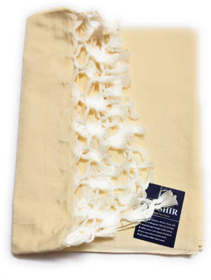 Shishir Solid Single AC Blanket for  Mild Winter(Microfiber, Cream)