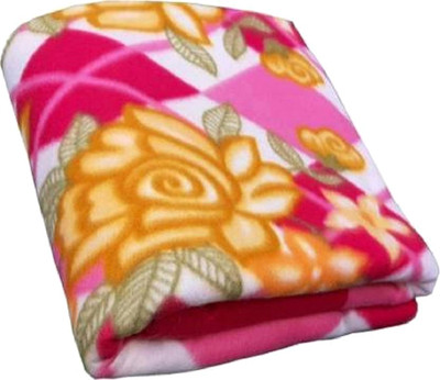 COMFORT PLANET Printed Single Fleece Blanket for  AC Room(Polyester, Multicolor)