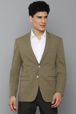 Allen Solly Solid Single Breasted Casual Men Blazer(Brown)