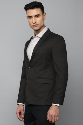 LOUIS PHILIPPE Solid Single Breasted Formal Men Blazer(Light Blue)