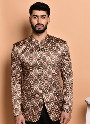 PRINT CULTR Printed Single Breasted Casual Men Blazer(Multicolor)