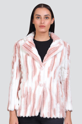 YOUNG CLUB CLASSIC Self Design Single Breasted Casual Women Blazer(Pink)