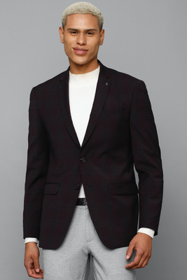 Allen Solly Solid Single Breasted Formal Men Blazer(Brown)
