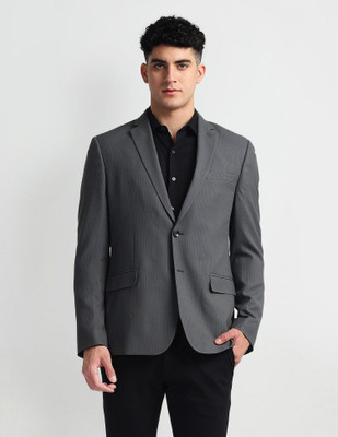 ARROW Self Design Single Breasted Formal Men Blazer(Grey)