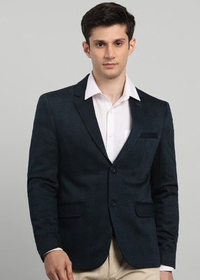 KILLER Checkered Single Breasted Casual Men Blazer(Dark Green)
