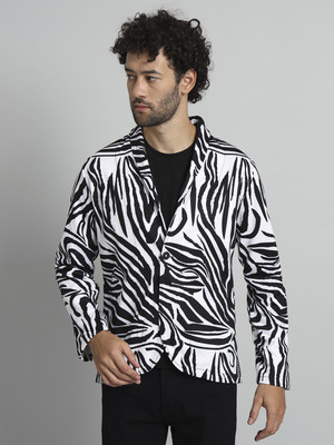 TANDUL Printed Single Breasted Casual Men Blazer(Multicolor)