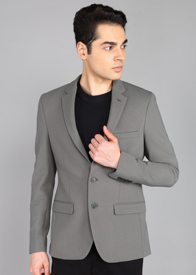 Raymond Solid Single Breasted Formal Men Blazer(Green)