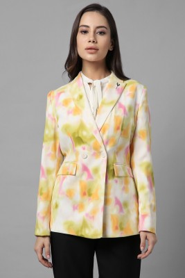 Allen Solly Printed Single Breasted Casual Women Blazer(Multicolor)