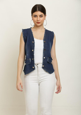HR FASHION Solid Single Breasted Casual Women Blazer(Dark Blue)