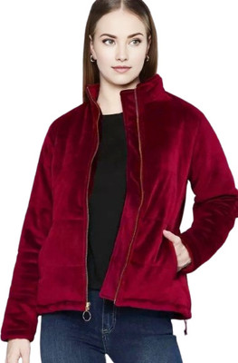 LIME N LEMON Solid Single Breasted Casual Women Blazer(Red)