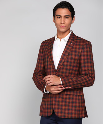 Raymond Checkered Single Breasted Formal Men Blazer(Multicolor)