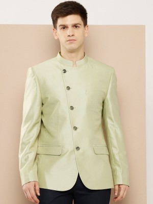 INVICTUS Solid Bandhgala Party Men Blazer(Green)