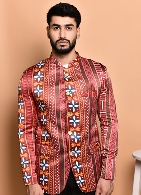 METRONAUT Printed Single Breasted Casual Men Blazer(Multicolor)