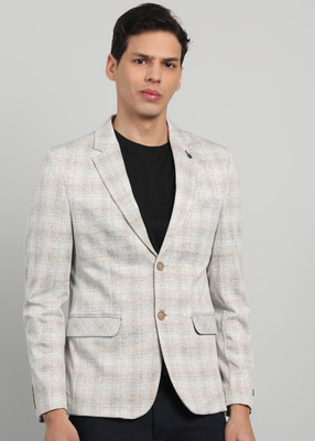 KILLER Checkered Single Breasted Casual Men Blazer(Multicolor)