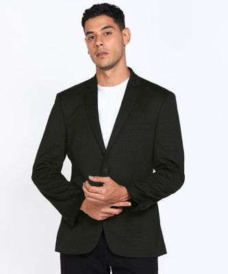 PARX-Solid-Single-Breasted-Formal-Men-Blazer-Black
