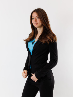 Rocksy Solid Single Breasted Casual Women Blazer(Black)