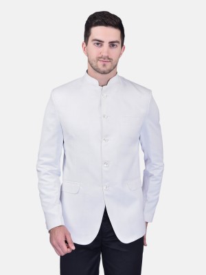 PRINT CULTR Solid Single Breasted Casual, Festive & Wedding, Party Men Blazer(White)