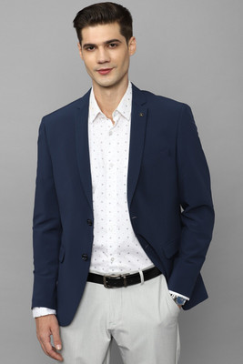 Allen Solly Solid Single Breasted Formal Men Blazer(Dark Blue)
